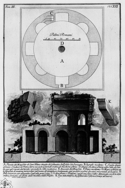 Mausoleum of Helena by Giovanni Battista Piranesi